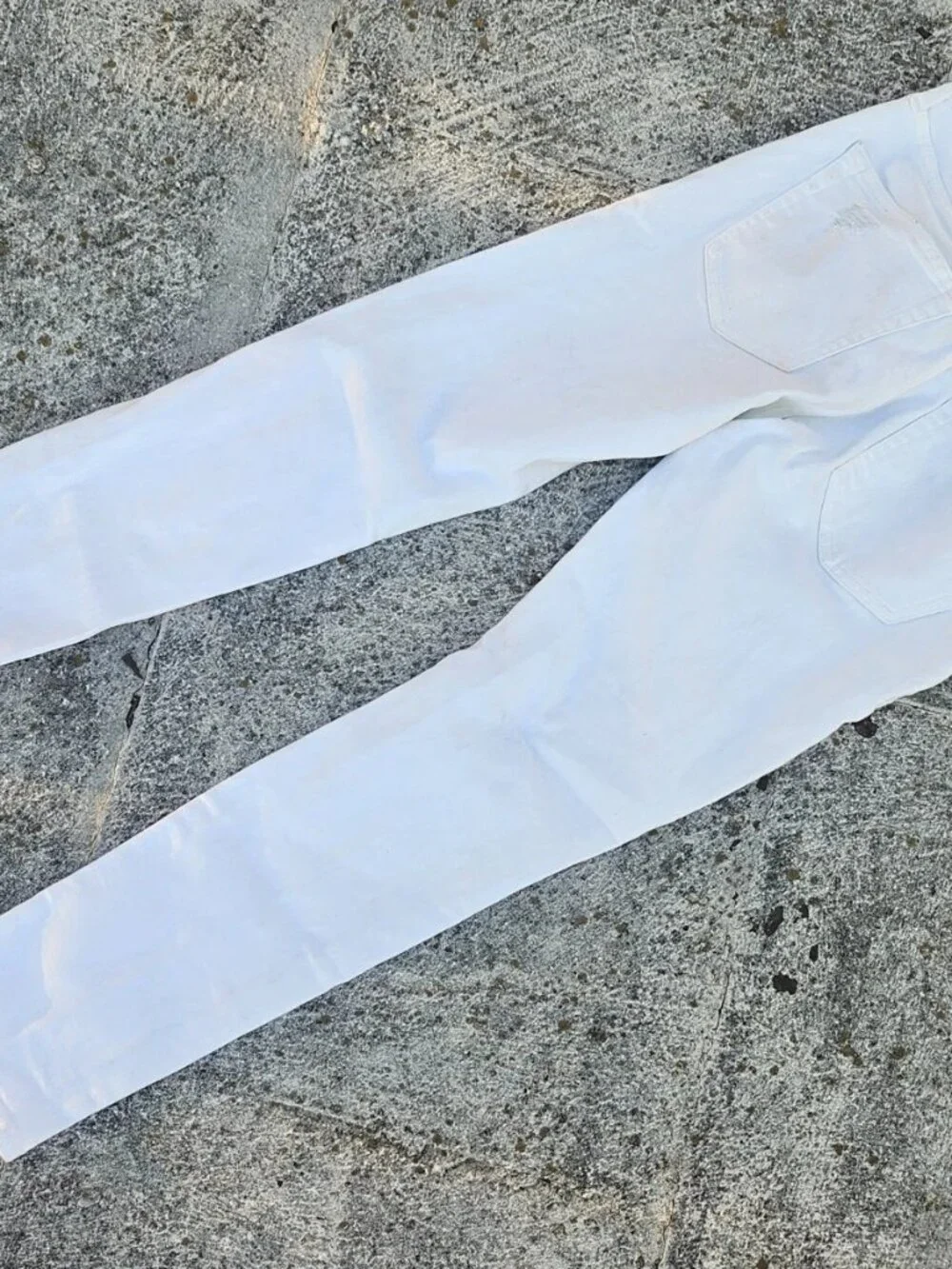 Abercrombie & Fitch Women Jeans White Denim Athletic Skinny Stretch Size 28W 30L - Picture 3 of 13